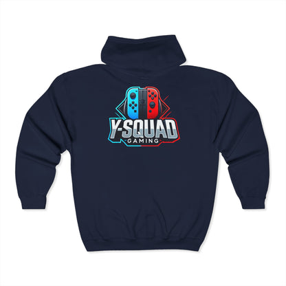 Unisex Gaming Hoodie, Y-Squad Gaming Sweatshirt, Cozy Gaming Apparel, Perfect Gift for Gamers, Comfortable Zip-Up Hoodie