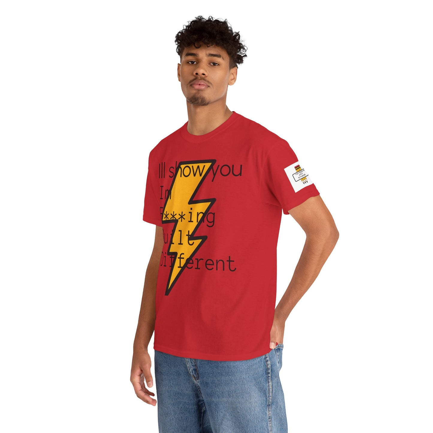 Built Different Unisex Heavy Cotton Tee - Bold Statement Shirt for Everyday Confidence