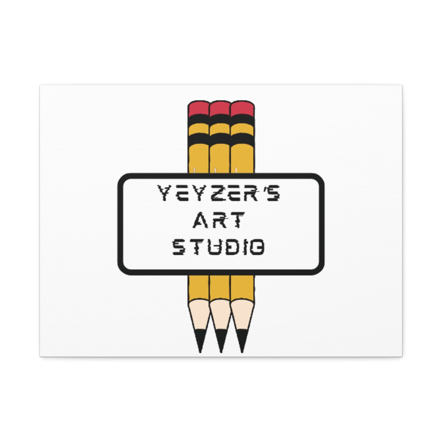 Creative Stretched Canvas Art for Artists, Personalized Wall Decor, Art Studio Sign, Gift for Art Lovers, Home Office Decoration