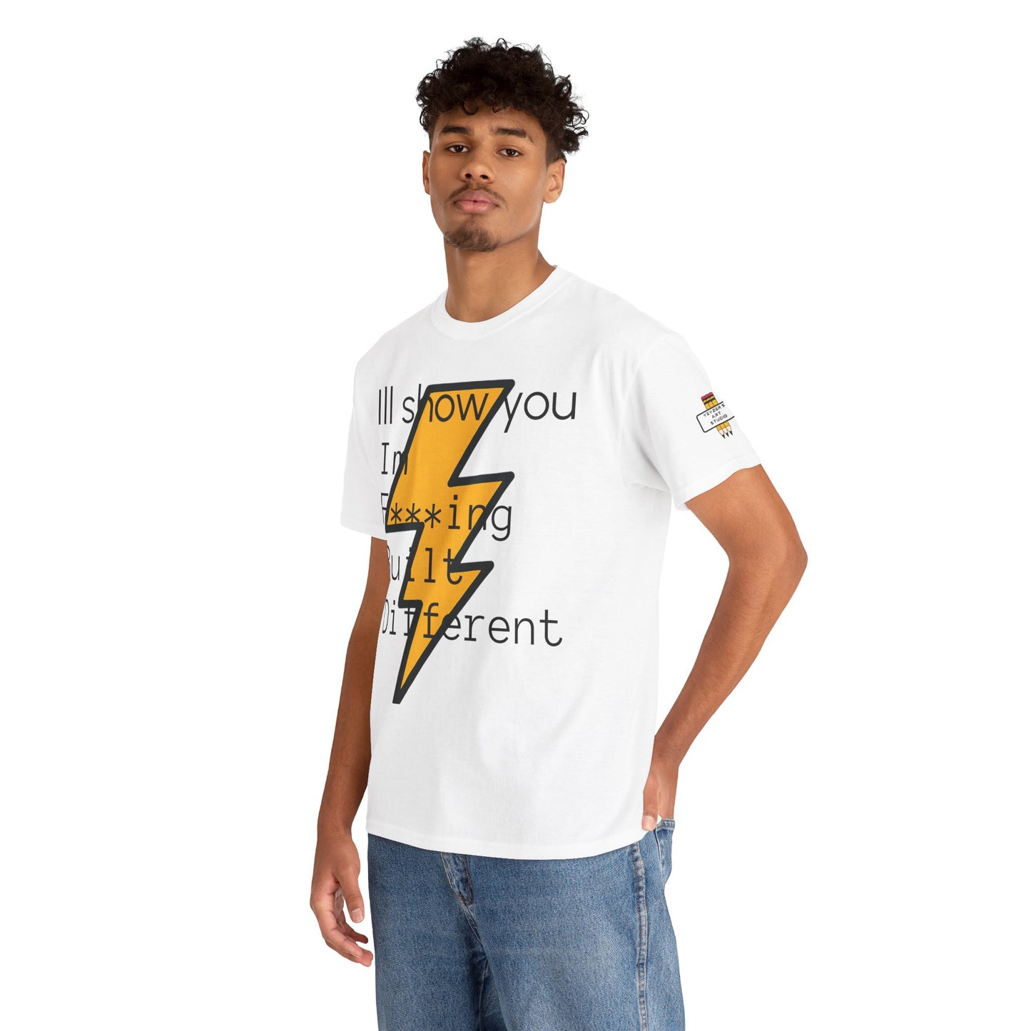 Built Different Unisex Heavy Cotton Tee - Bold Statement Shirt for Everyday Confidence