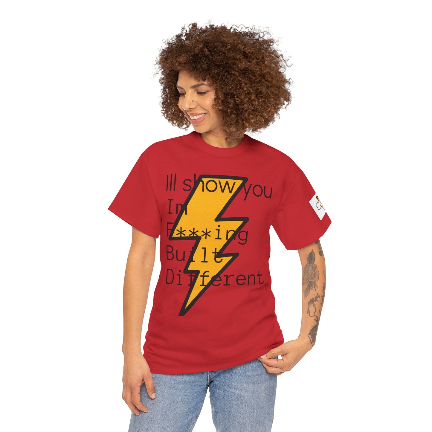 Built Different Unisex Heavy Cotton Tee - Bold Statement Shirt for Everyday Confidence