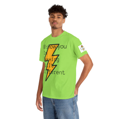 Built Different Unisex Heavy Cotton Tee - Bold Statement Shirt for Everyday Confidence