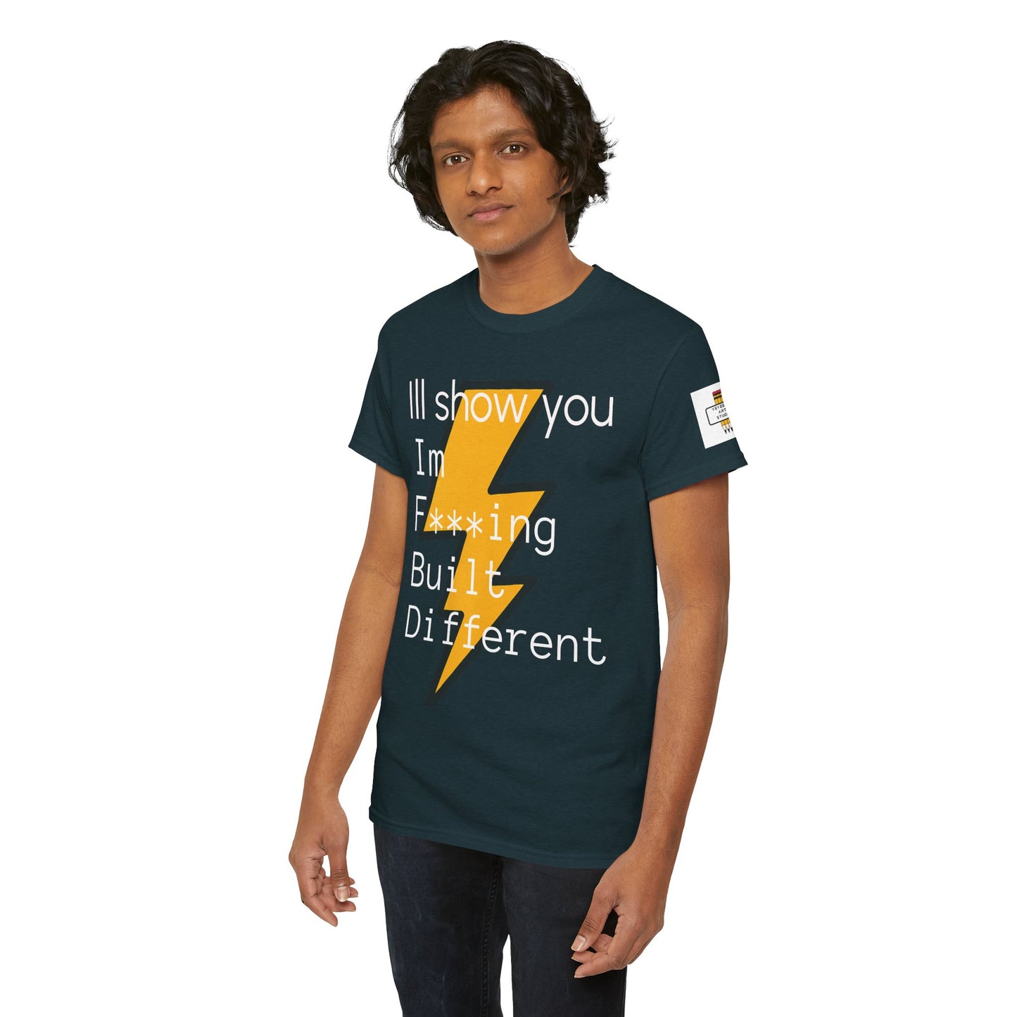 Built Different Unisex Heavy Cotton Tee - Bold Statement Shirt for Everyday Confidence
