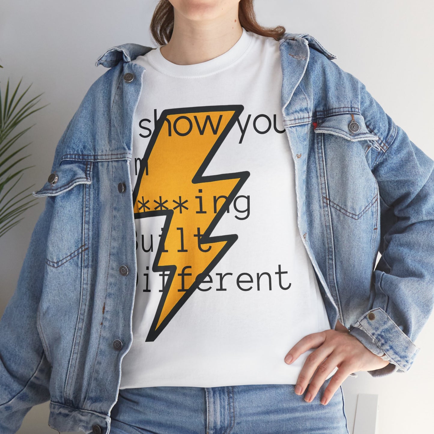 Built Different Unisex Heavy Cotton Tee - Bold Statement Shirt for Everyday Confidence
