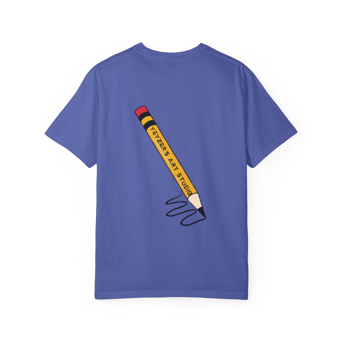 Fantasy Dragon & Art Pencil Unisex Garment-Dyed T-Shirt