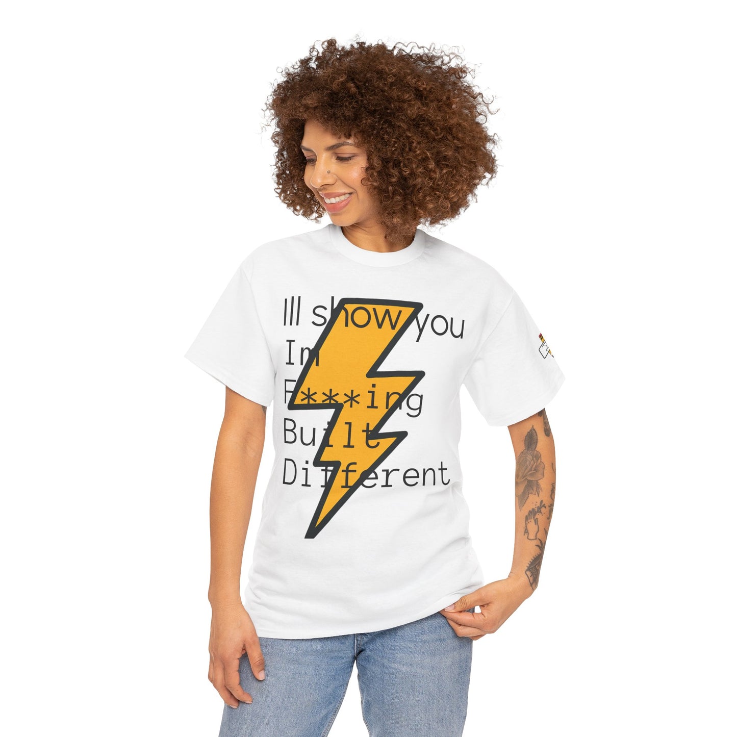 Built Different Unisex Heavy Cotton Tee - Bold Statement Shirt for Everyday Confidence